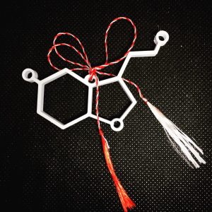 Martisor Printat 3D – Molecula Serotonina