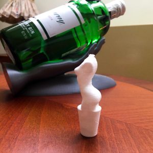Dop pentru sticla de vin, cu personalitate – Printat 3D
